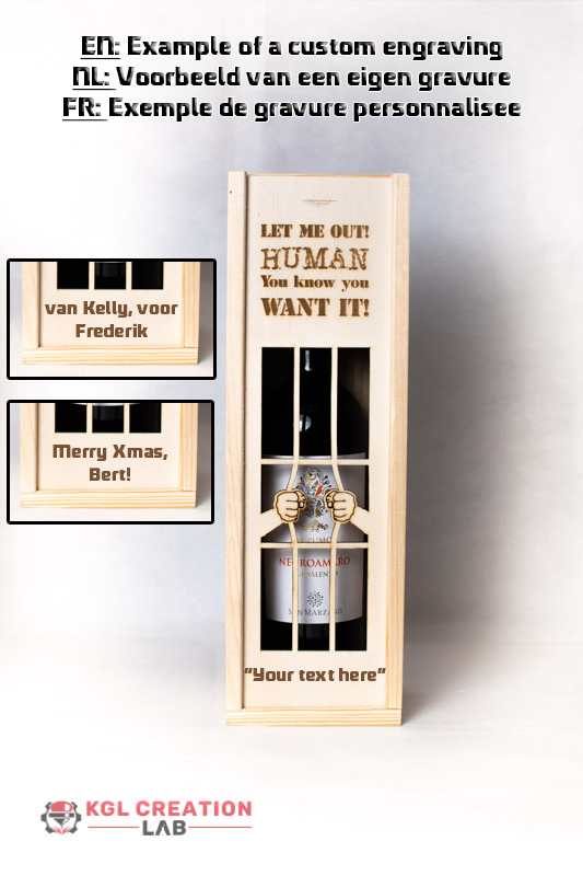 custom let me out human!