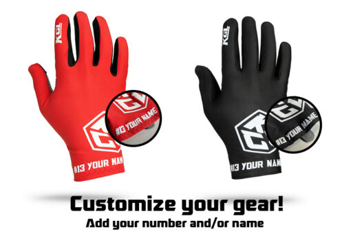 KGL short sim racing glove personalised