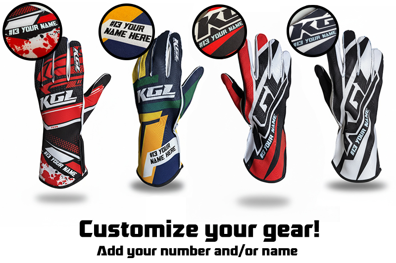 customize KGL Glove name and race number