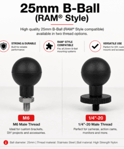 b-ball 25mm met schroefdraad